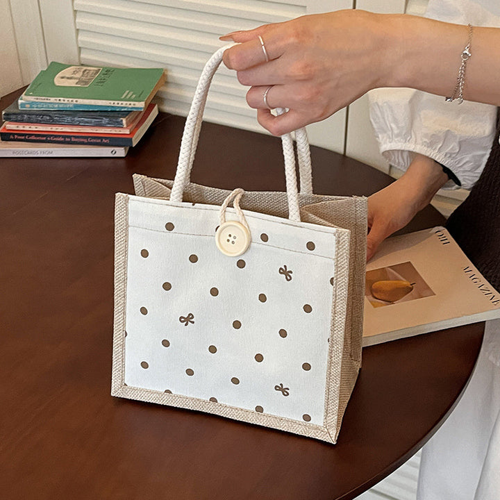 Charming Polka Dot Tote Bag