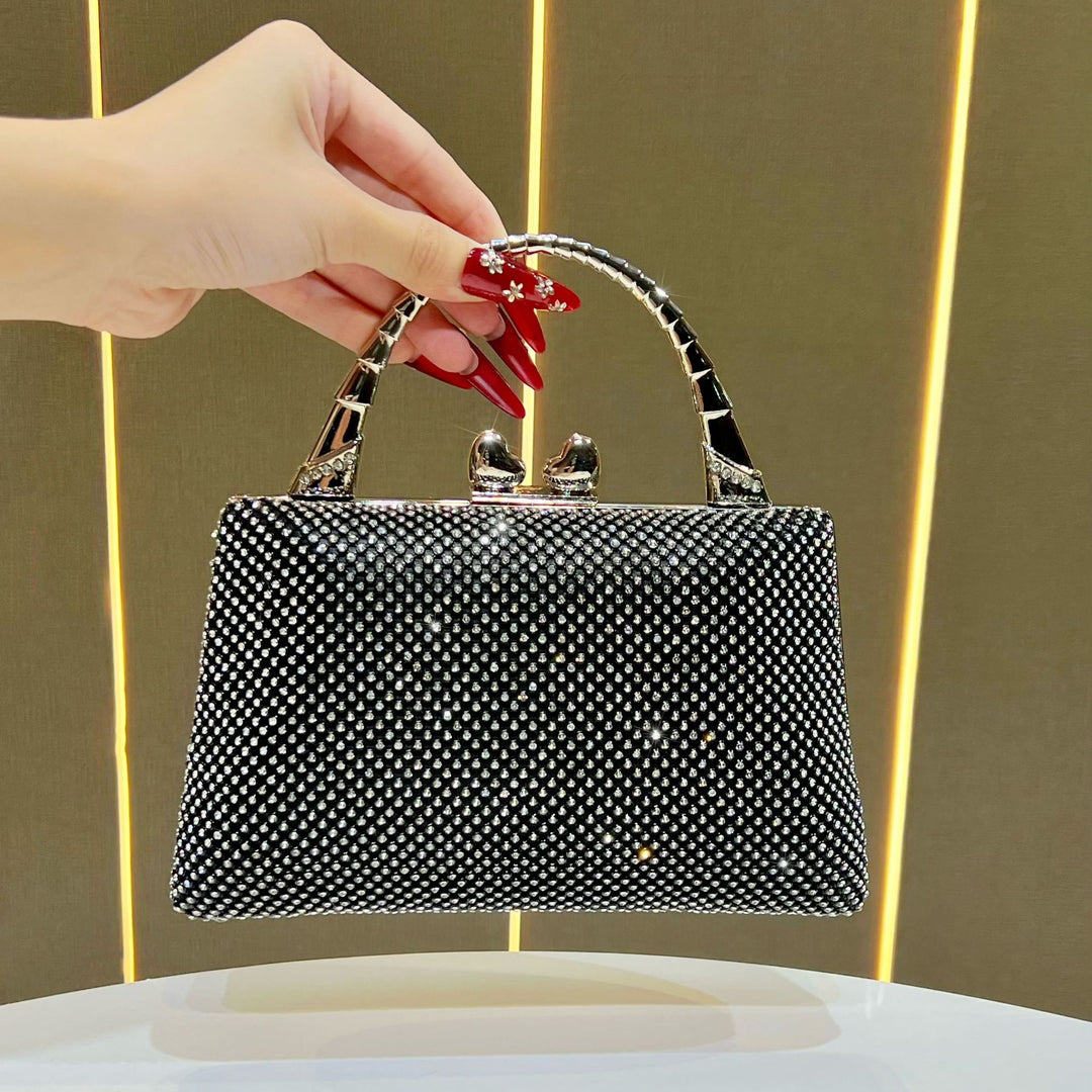 Crystal-Studded Evening Handbag