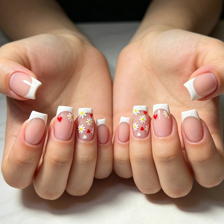 Acrylic Floral Nail Art Enhancements Kalsten