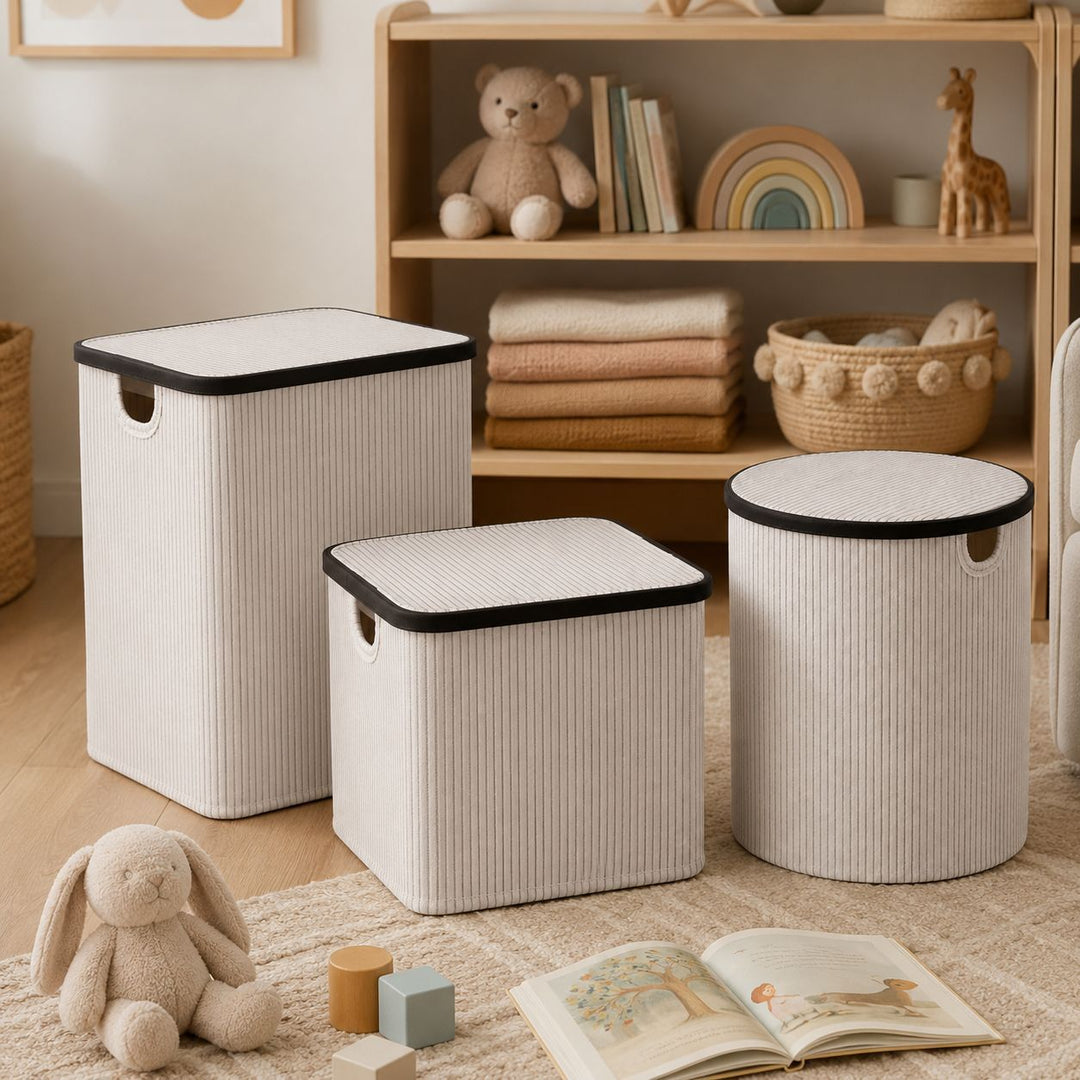 Laundry basket with lid and handles Kalsten
