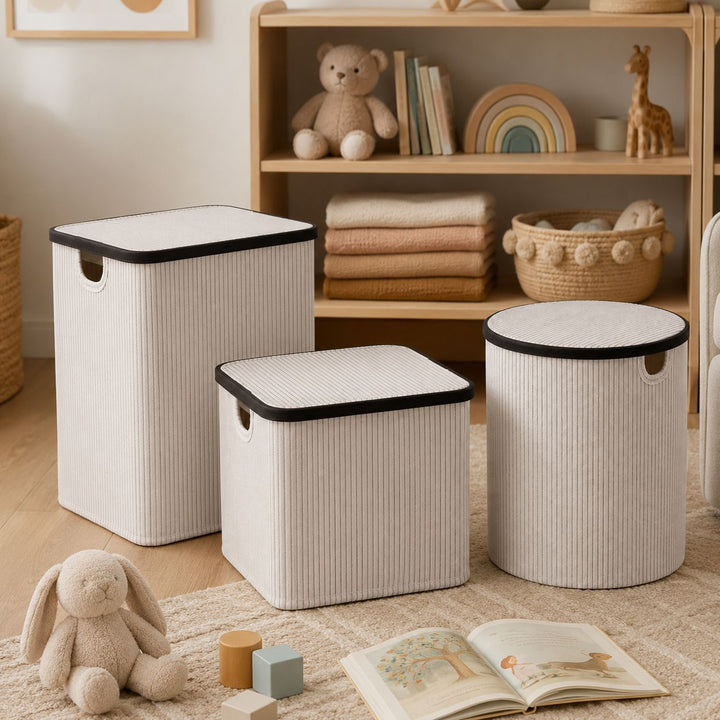 Laundry basket with lid and handles Kalsten