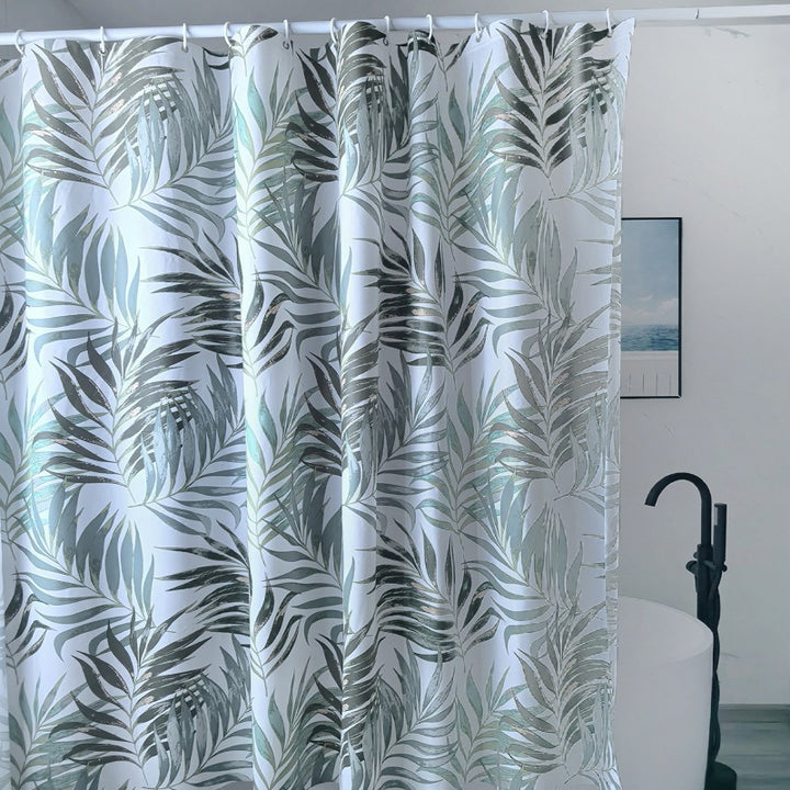 Tropical Leaf Design Shower Curtain Kalsten