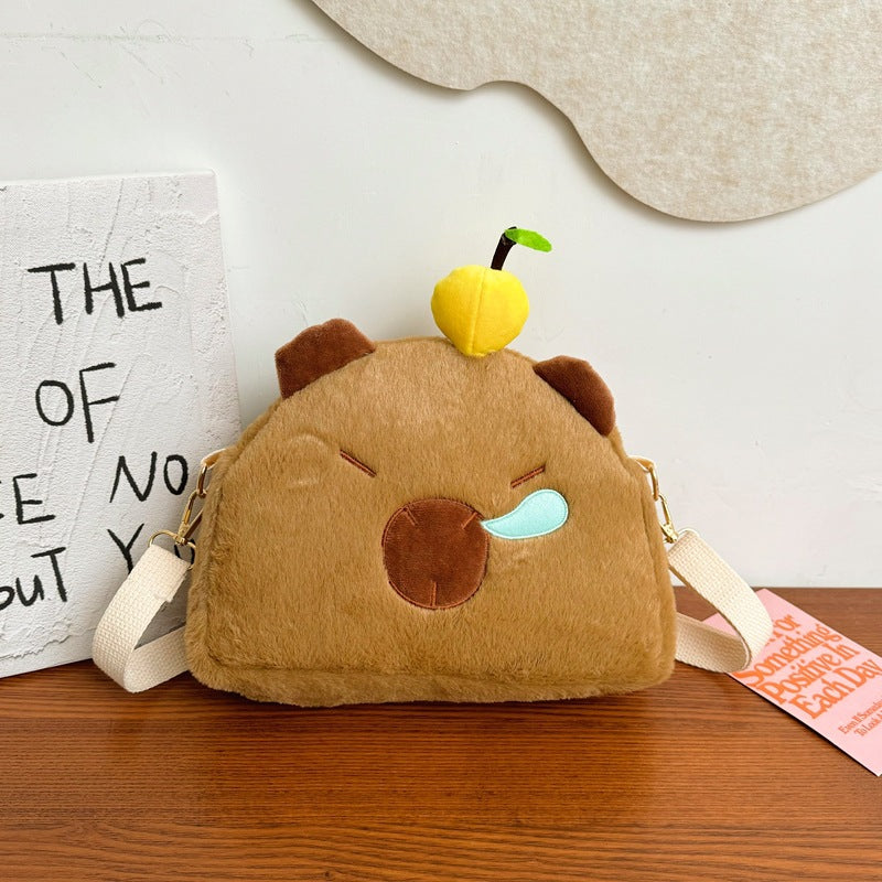 Plush Crossbody Bag In Cute Animal Design Kalsten