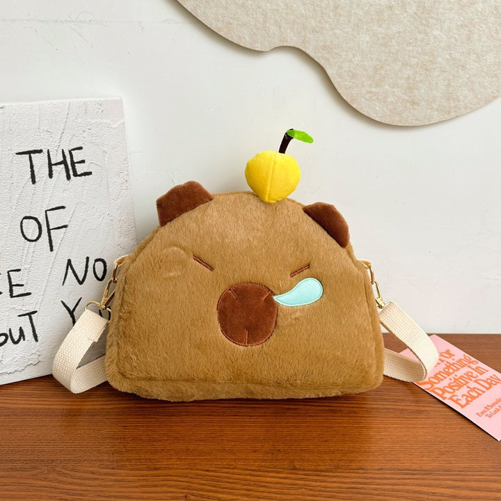 Plush Crossbody Bag In Cute Animal Design Kalsten