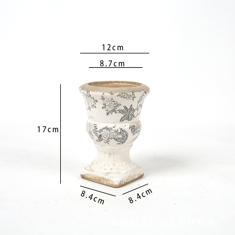 Floral Ceramic Planter Kalsten