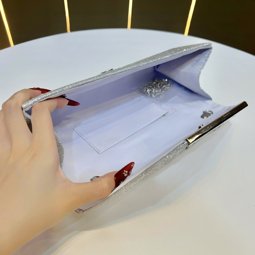 Sparkling Glittered Evening Clutch
