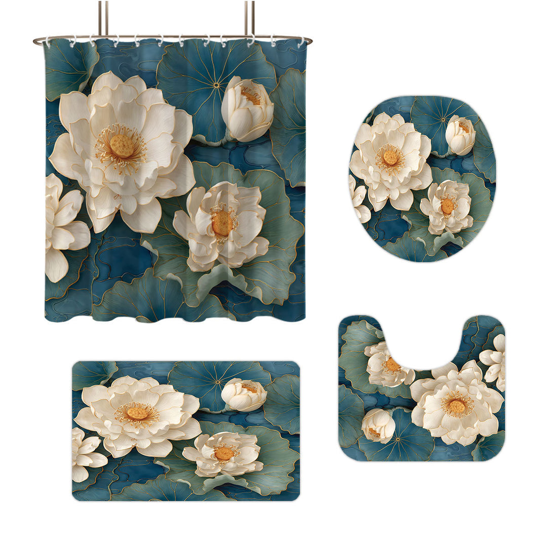 High-Definition Leopard-Themed Four-Piece Bathroom Set Kalsten