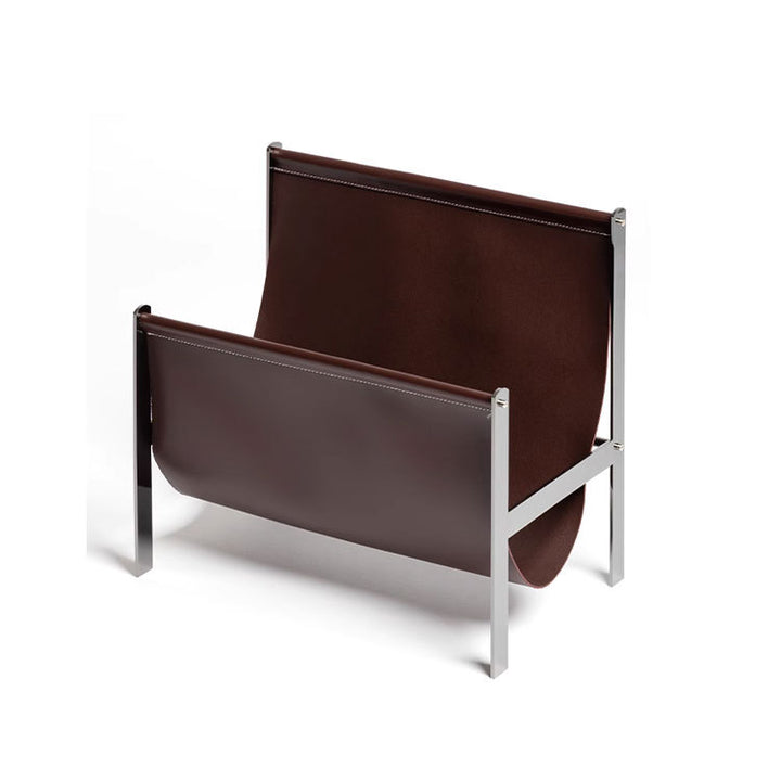 Stylish Minimalist Leather Magazine Rack
