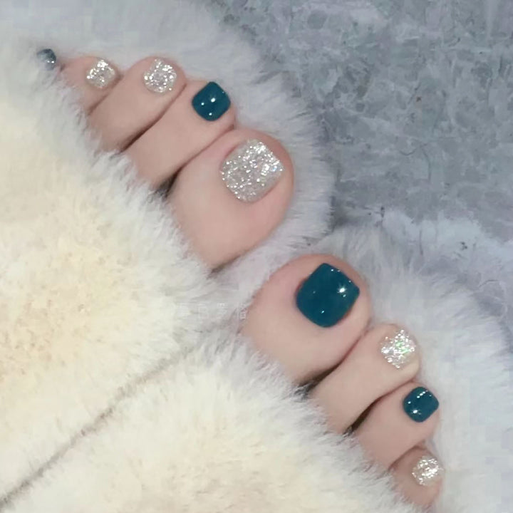 Sparkling Glitter Pedicure