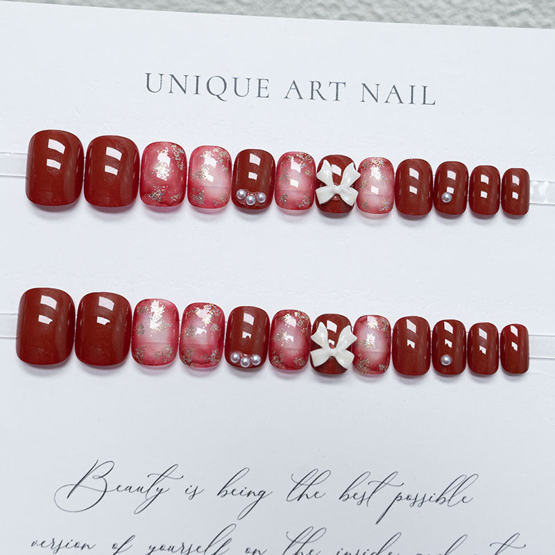 Decorative Holiday Press-On Nails