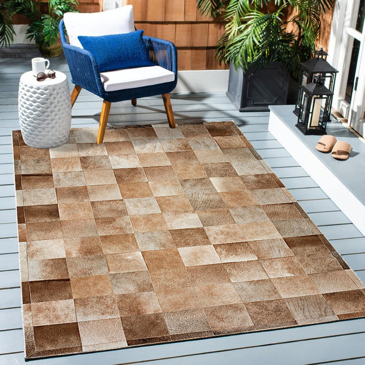 Rustic Patchwork Area Rug Kalsten