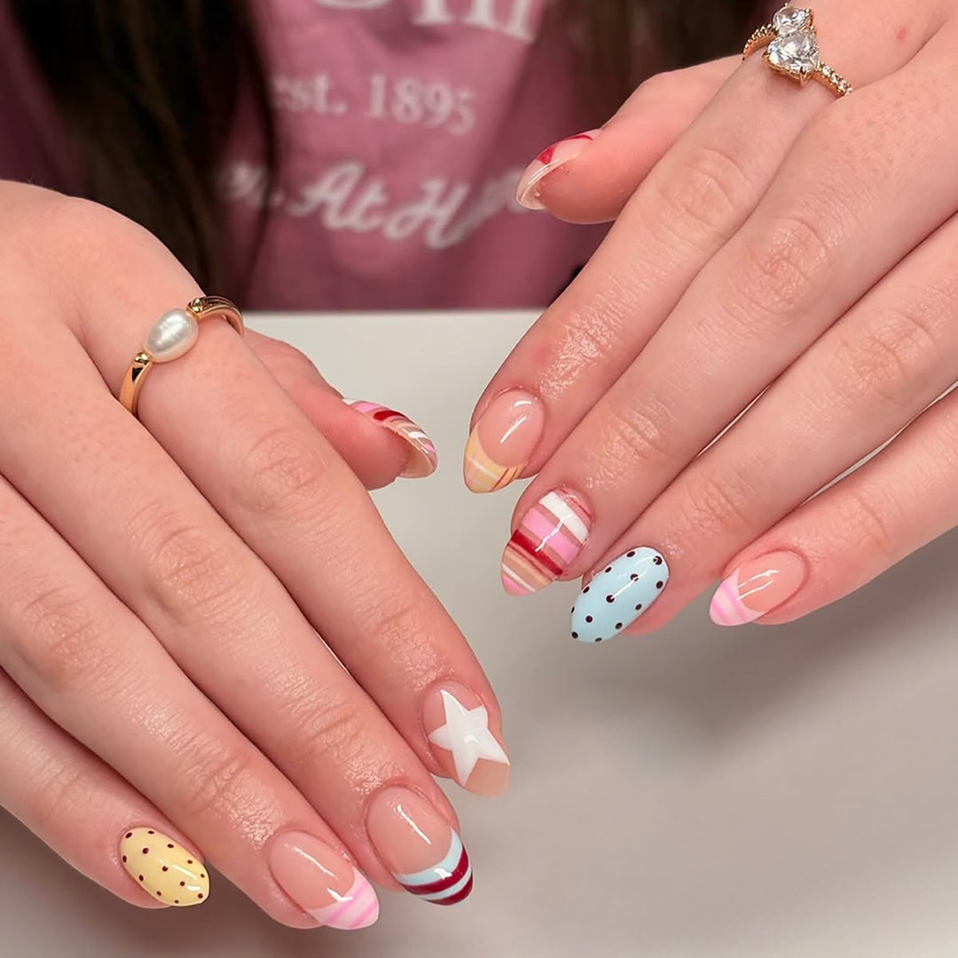 Artful Nail Art with Colorful Design Kalsten
