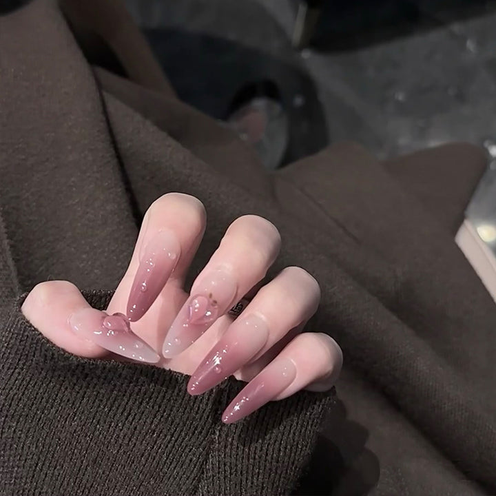 Premium Glossy Almond-Shaped Press-On Nails Kalsten 1789388672