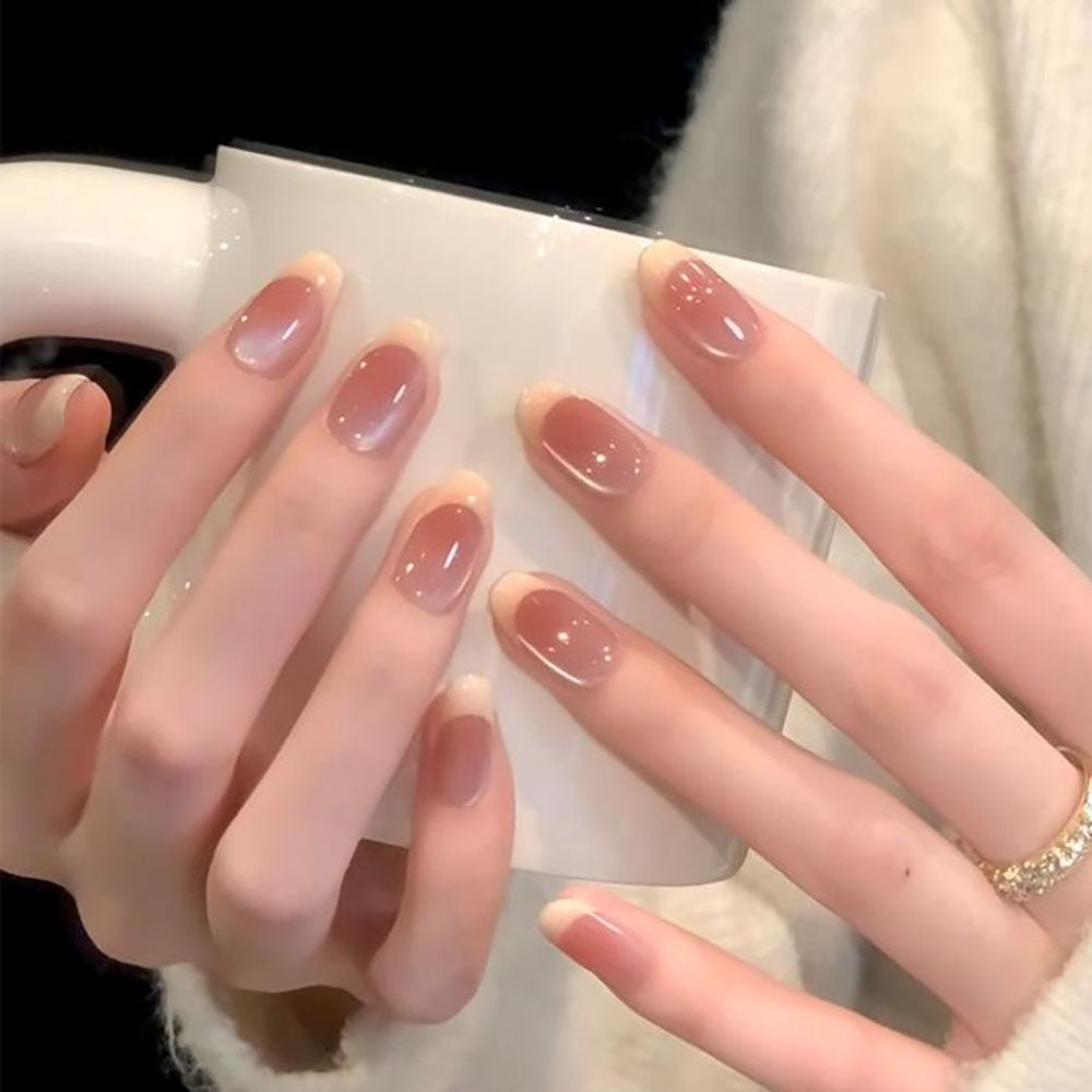 Elegant Gel French Tip Press-On Nails