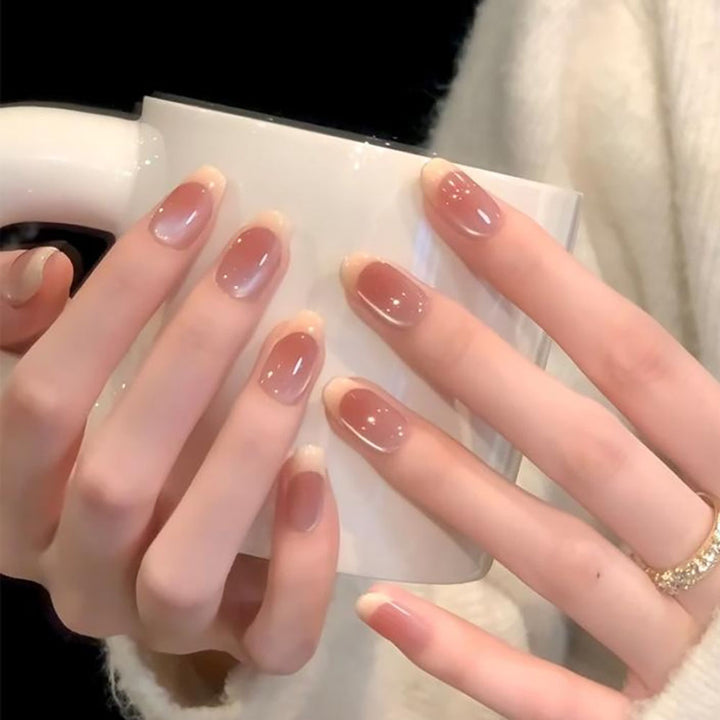 Elegant Gel French Tip Press-On Nails