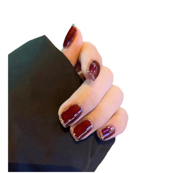 Elegant Glossy Gel Nail Extensions