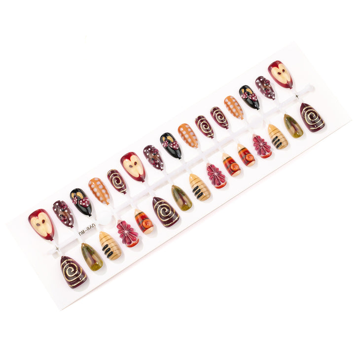 Themed Artistic Press-On Nail Set