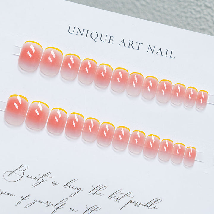Stylish French Tip Press-On Nails