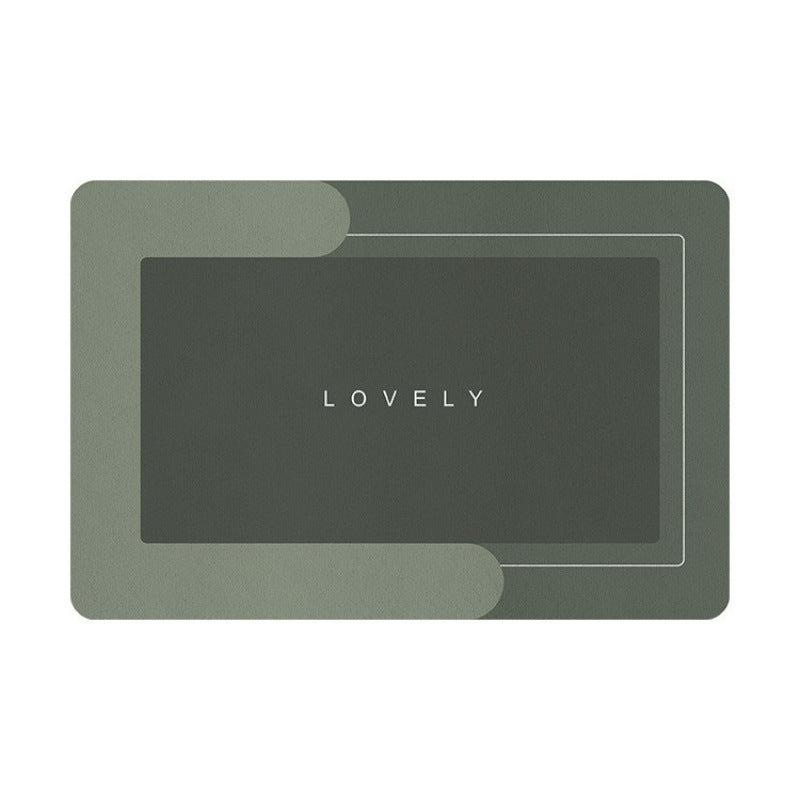 Large Rectangular Anti-Slip Silicone Placemat With Heat-Resistant Surface And Raised Edge Splash Guard