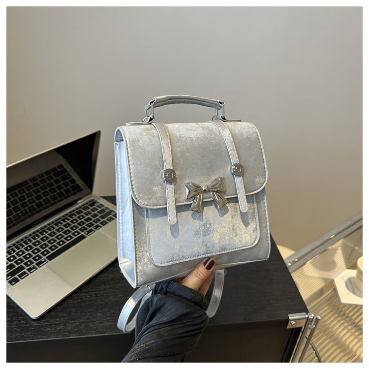 Elegant Bow-Detail Mini Backpack