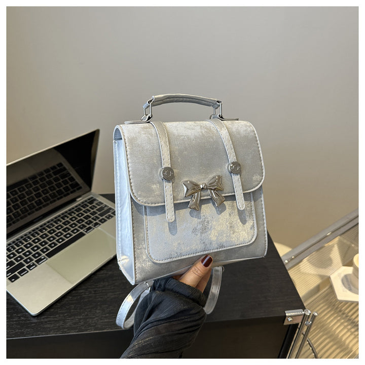 Elegant Bow-Detail Mini Backpack
