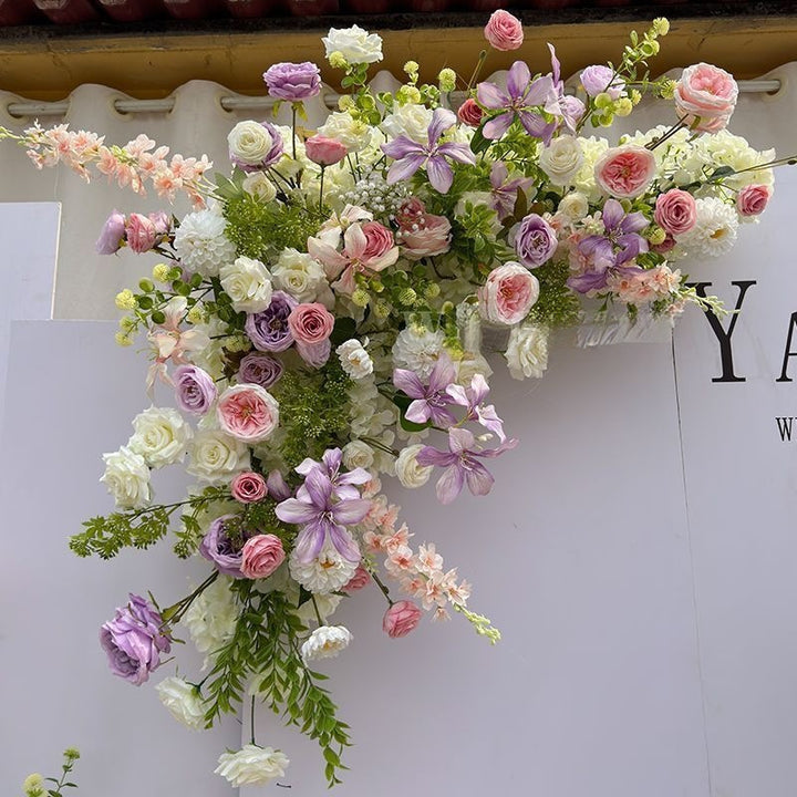 Lush Botanical Floral Swag Arrangement