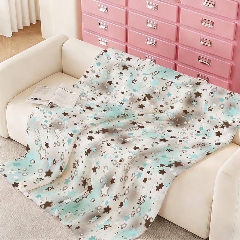 Star Patterned Soft Plush Blanket