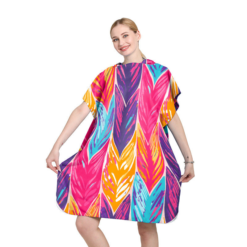 Beach dress with tropical print Kalsten