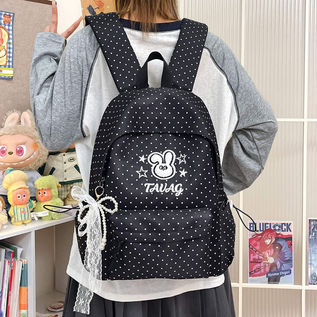 Cute Polka Dot Character Backpack Kalsten