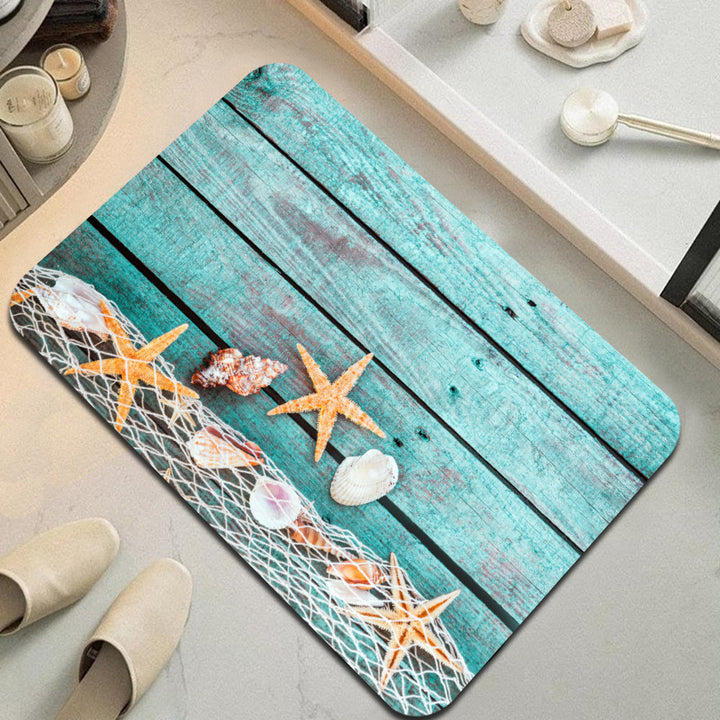 Coastal-Themed Decorative Bath Mat Kalsten