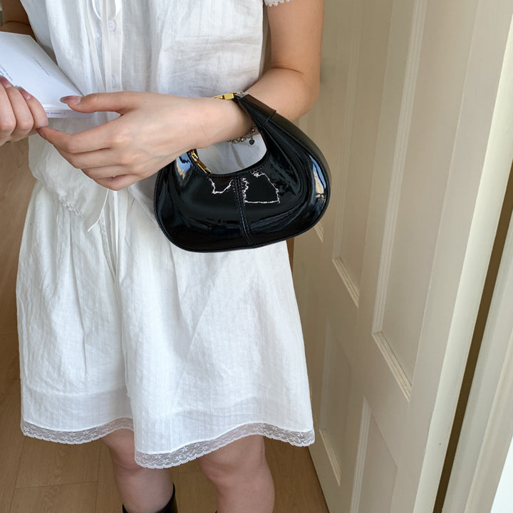 Glossy Patent Leather Evening Handbag Kalsten