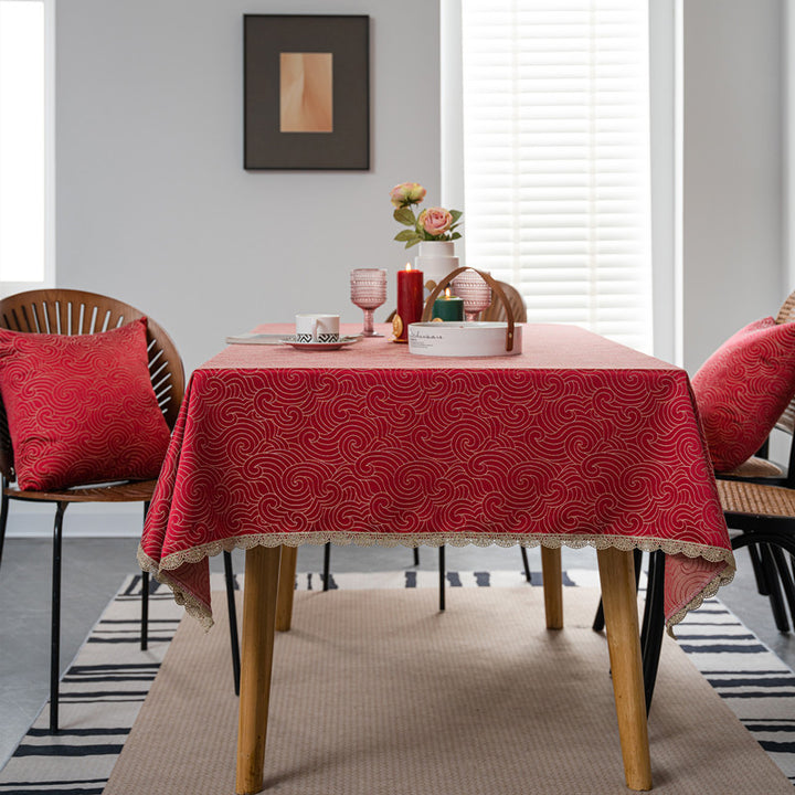 Elegant Checkered Table Cover