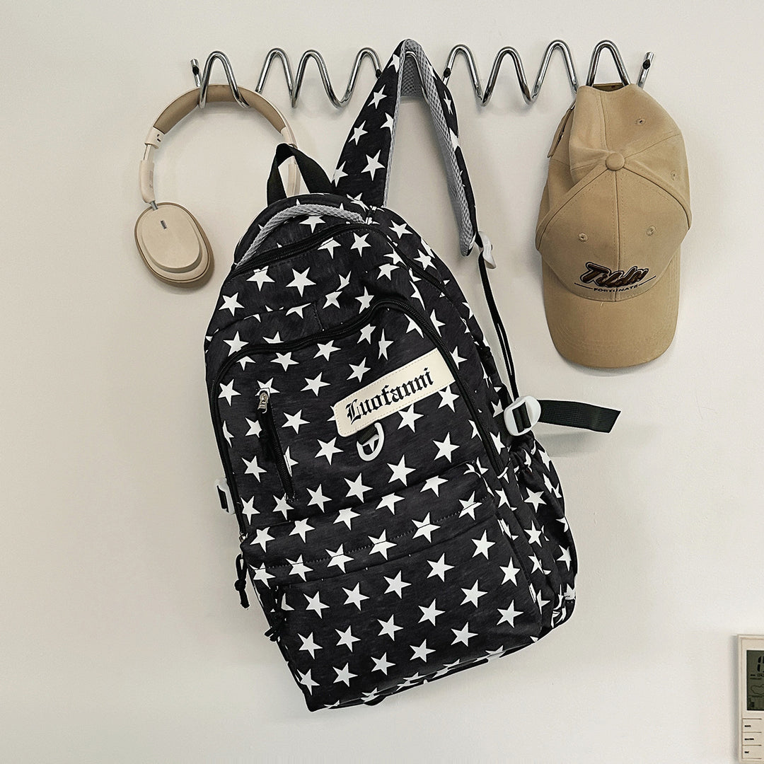 Casual Star-Patterned Backpack Kalsten 1791205638