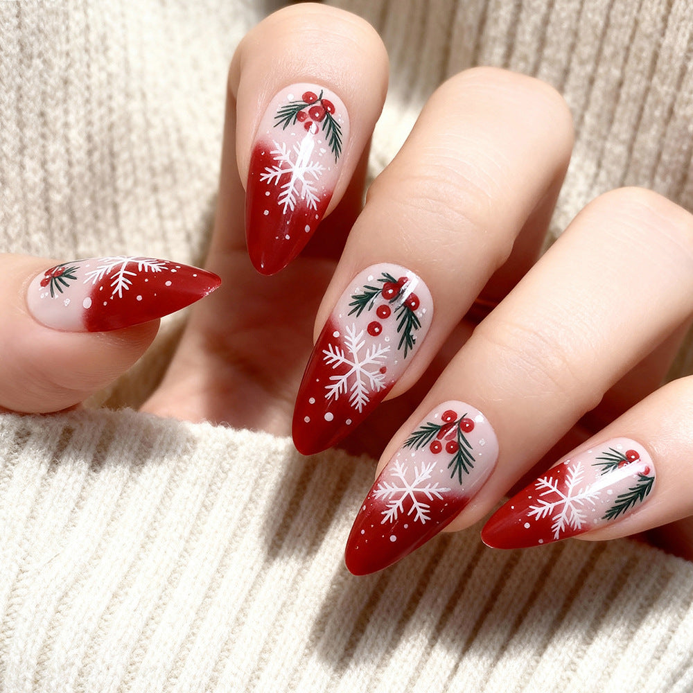Festive Holiday Press-On Nails