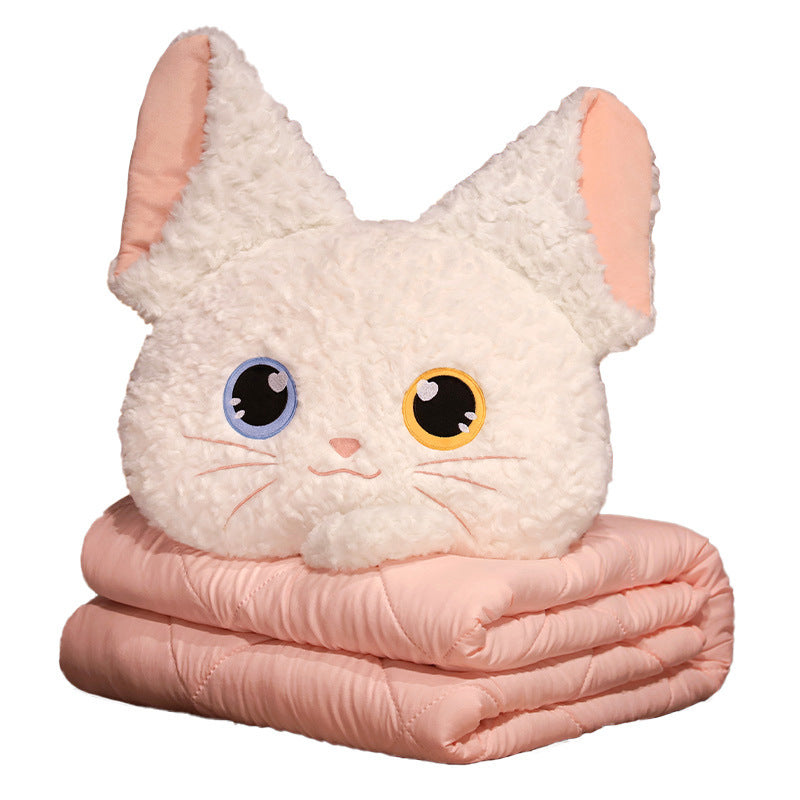 Plush pillow and blanket set
