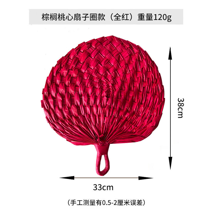 Women hand-woven fan made of natural material Kalsten