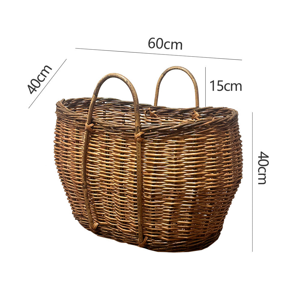 Rustic Handwoven Basket Kalsten