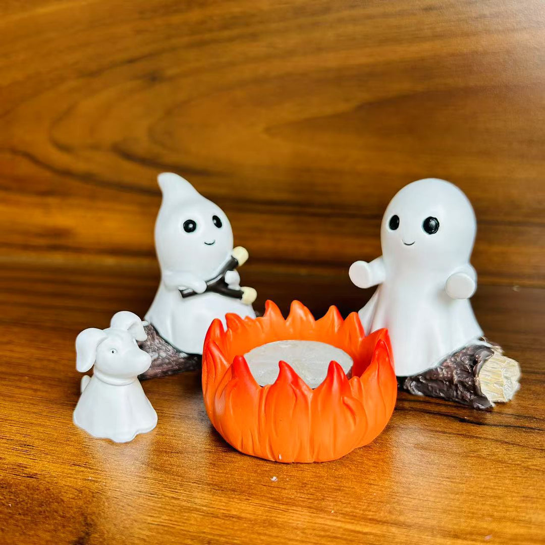 Creative Ghost Campfire Figurine Set Kalsten