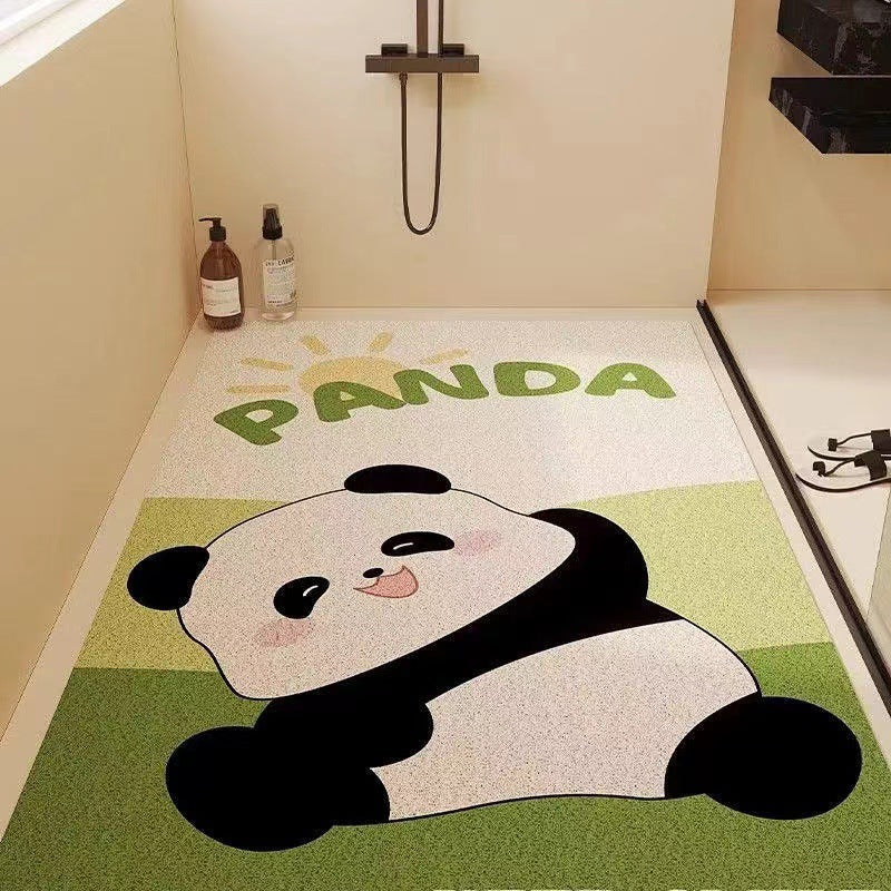 Playful Puppy-Themed Non-Slip Bathroom Mat Kalsten