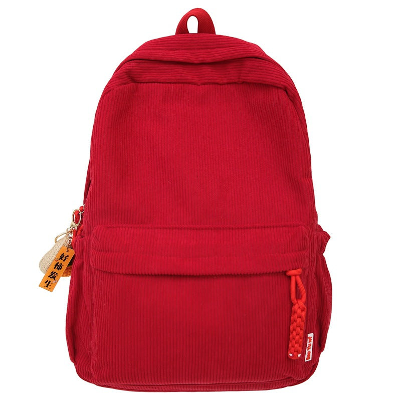 Stylish Corduroy Backpack Kalsten