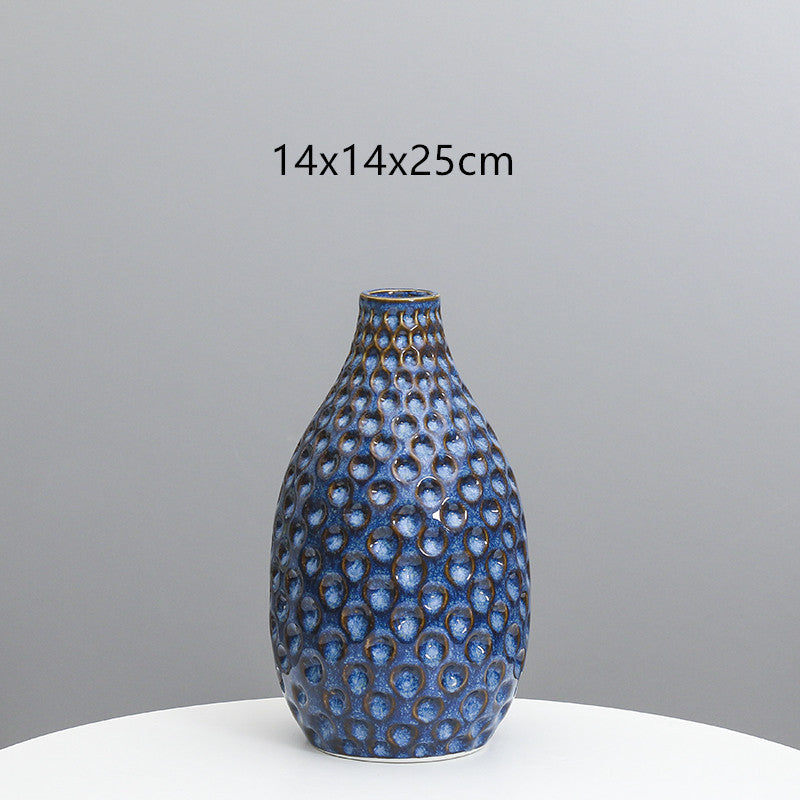 Textured Ceramic Decorative Vase Kalsten