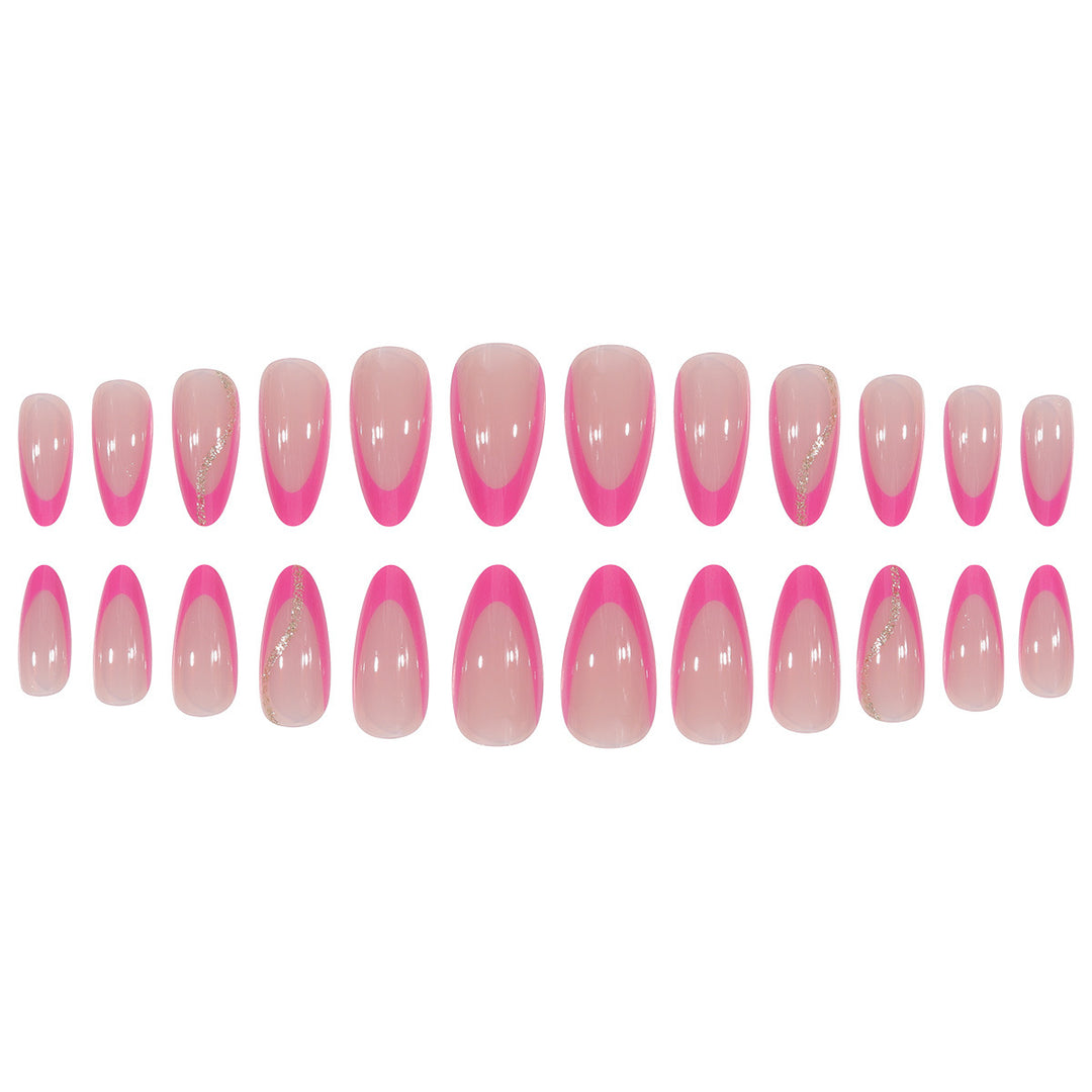 Artistic Stiletto Press-On Nails with Glitter Accent Kalsten