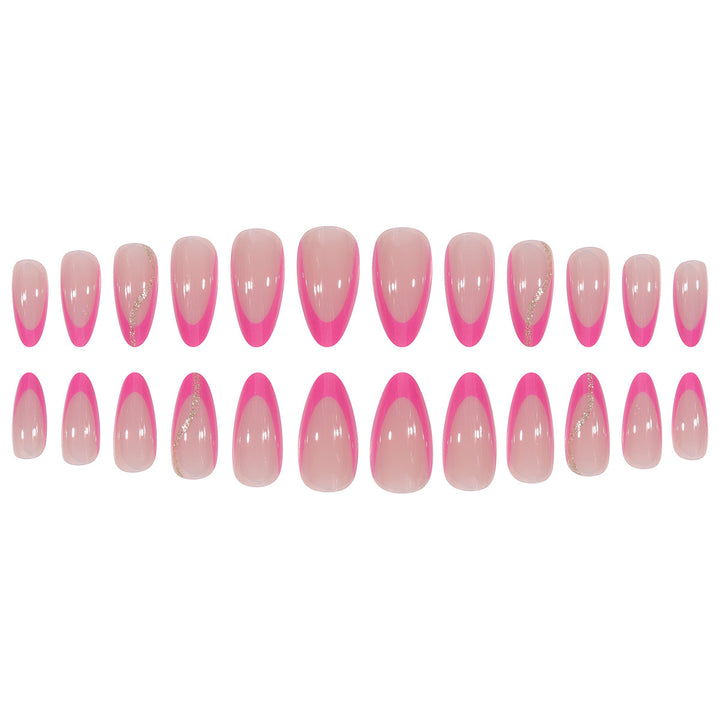 Artistic Stiletto Press-On Nails with Glitter Accent Kalsten