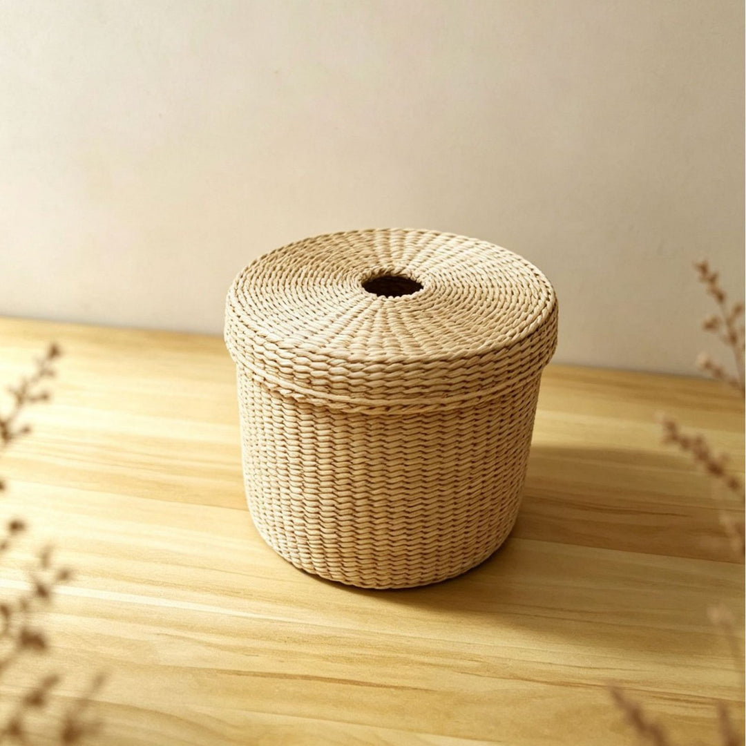 Decorative Woven Tissue Box Cover Kalsten
