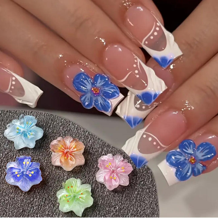 3D Floral Nail Art Charms