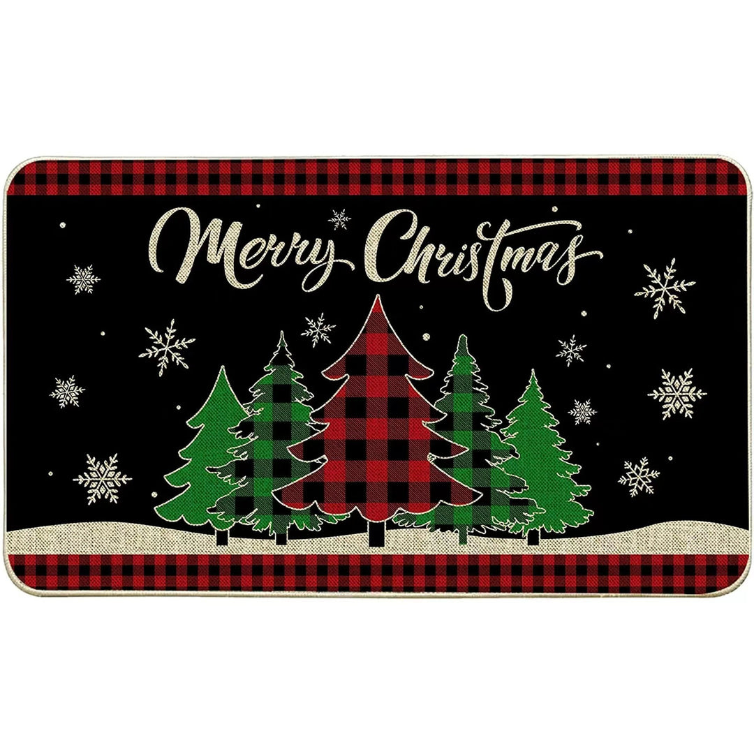 Festive Christmas-Themed Doormat for Home