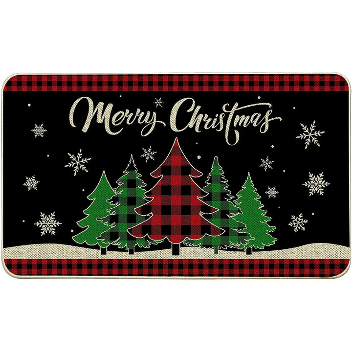 Festive Christmas-Themed Doormat for Home