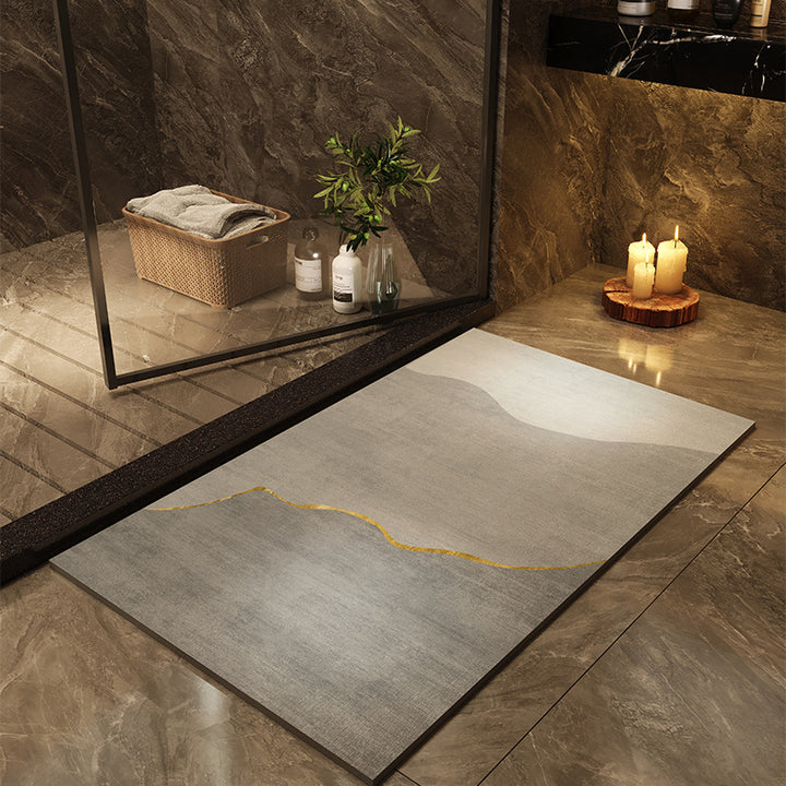 Abstract Geometric Shower Mat