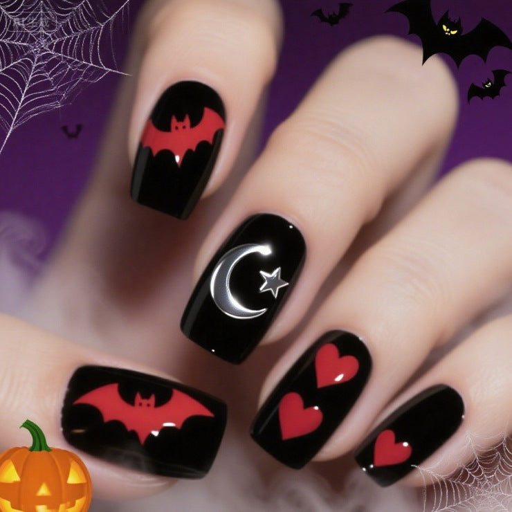 Halloween-Themed Nail Art Design Kalsten