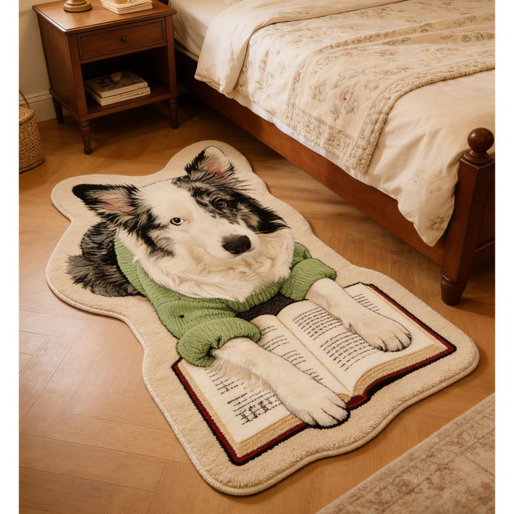 Cute Cat-Themed Plush Area Rug